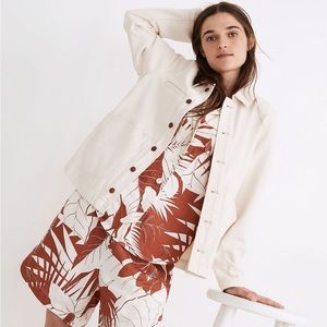 Madewell Denim Swing Chore Jacket in Vintage Canvas Wash